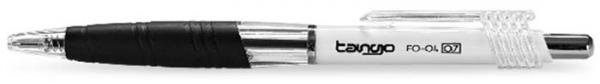 Guličkové pero, 0,35 mm, tlačidlový systém ovládania, FLEXOFFICE "Tango", čierne