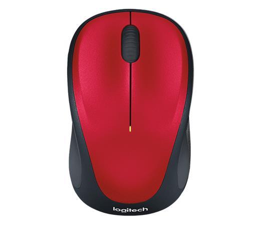 Myš, bezdrôtová, optická, USB, LOGITECH "M235", červená